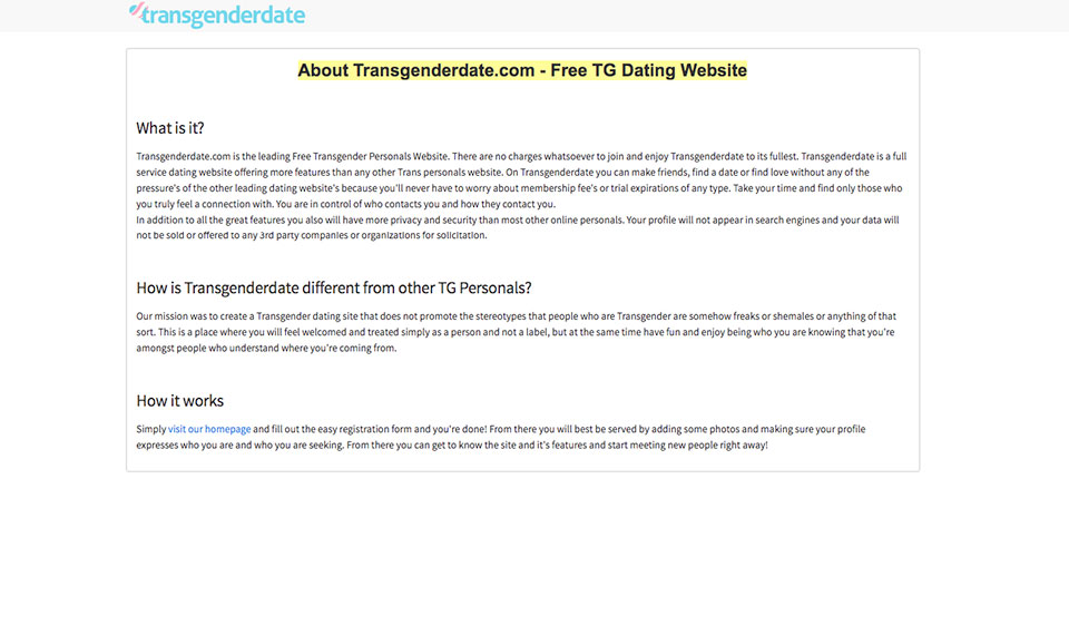 Final Words About the Transgenderdate Dating Website
